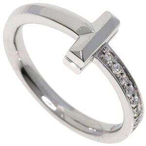 TIFFANY & CO. 18k White Gold Diamond Ring